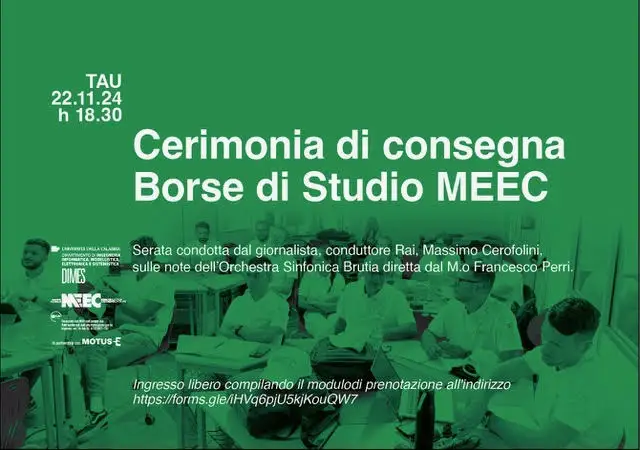 MEEC cerimonia consegna borse di studio